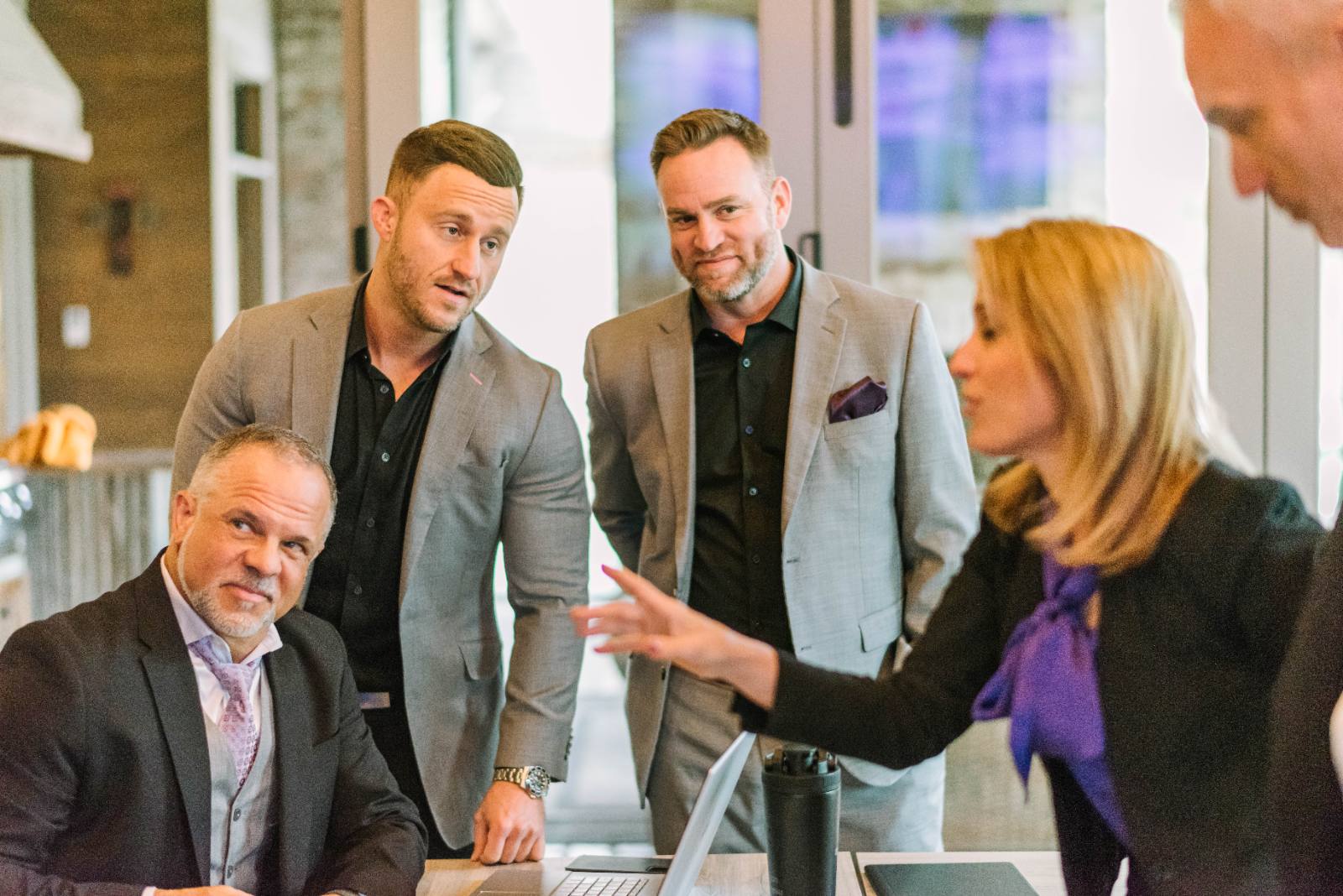 A leadership team working session